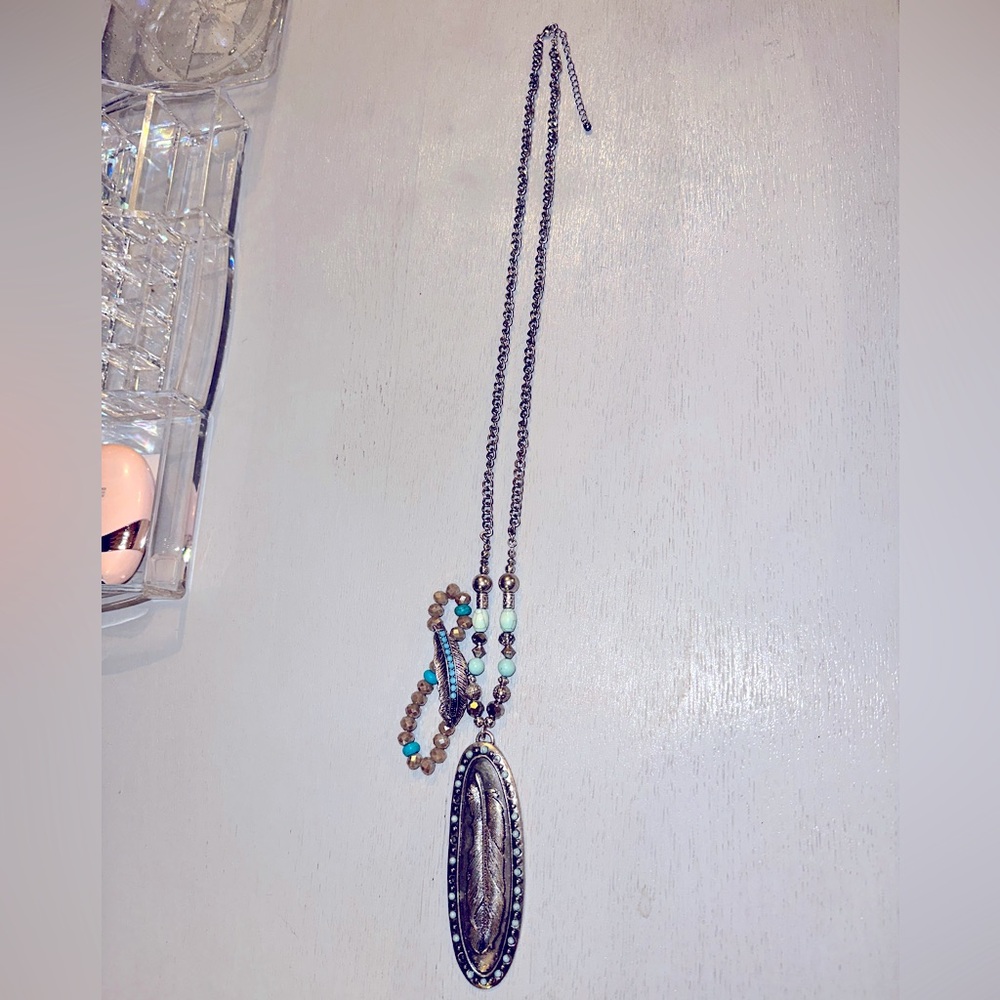 Solid Silver & Turquoise, Western Style Bracelet … - image 1